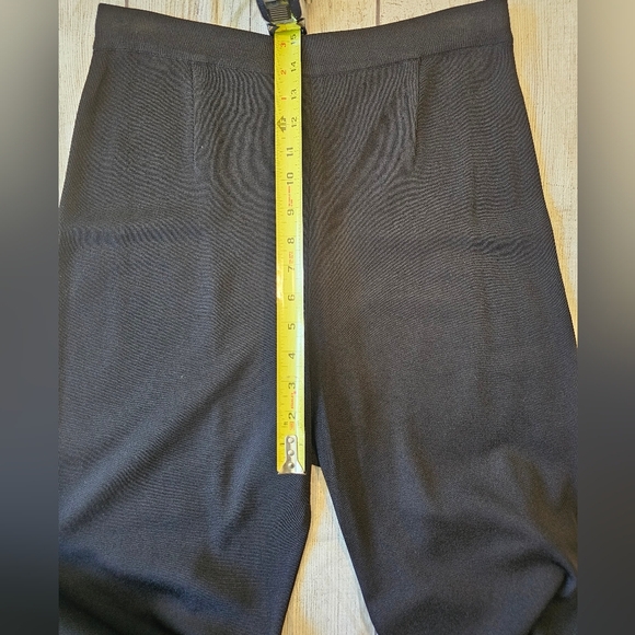 Exclusively Misook Size Medium Black Super High Rise Pull-On Career Dress Pants - Picture 6 of 7